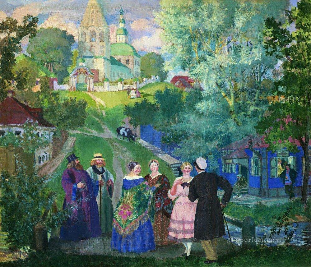 summer province 1922 Boris Mikhailovich Kustodiev Oil Paintings